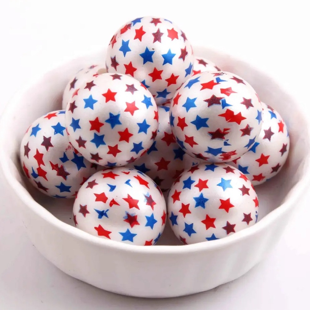 American Flag Stars Beads